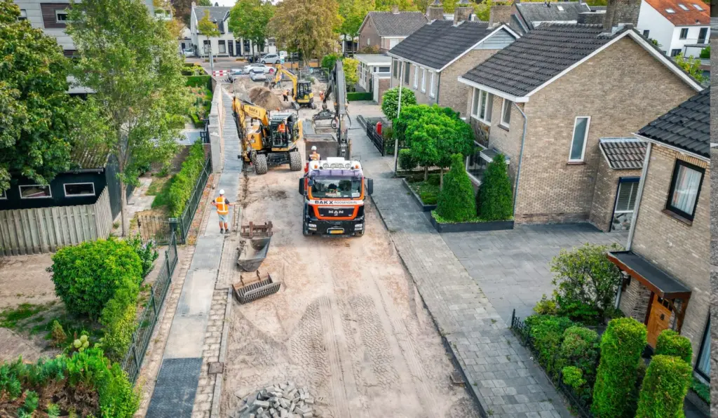 Werkzaamheden aan de Papenstraat in Etten-Leur